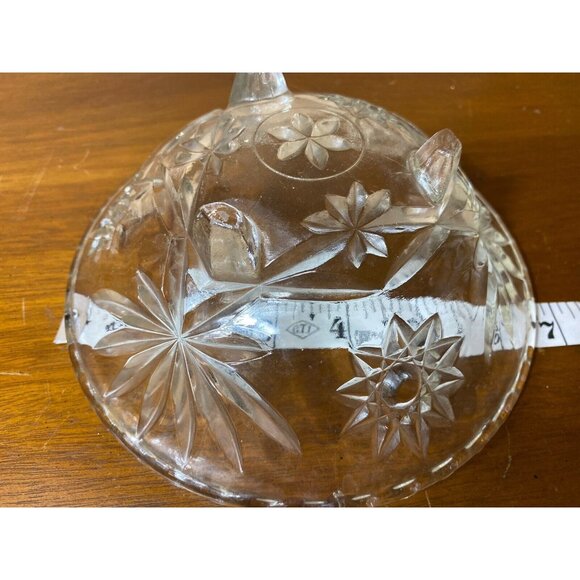 Vintage Anchor Hocking 3 Footed Candy Dish 6.5” Early American Prescut - Picture 3 of 8